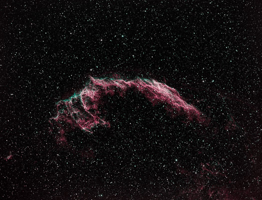 Eastern Veil Nebula - Petite Dentelle : Distance 11,090 AL